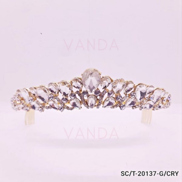Tiara de Strass Mediana / T-137