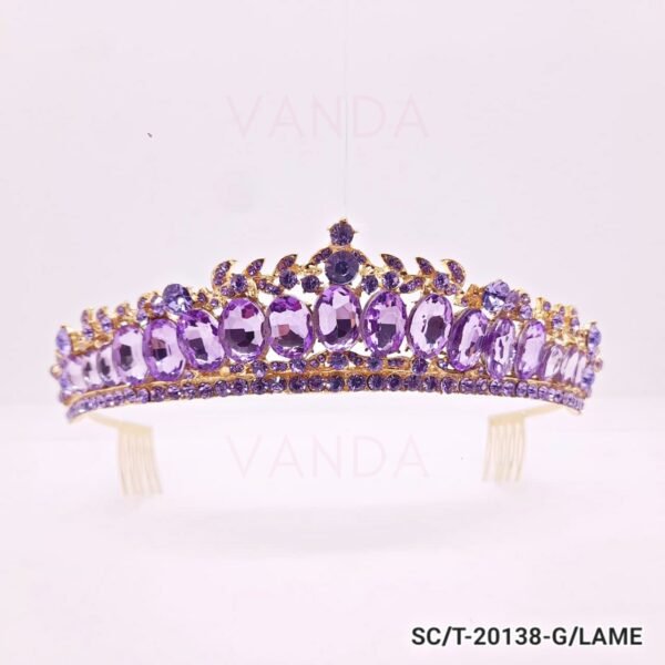 Tiara de Strass Mediana / T-138
