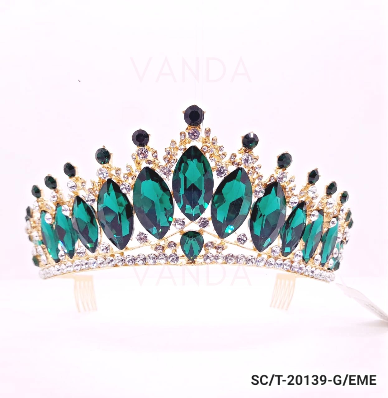 Tiara de Strass Grande / T-139