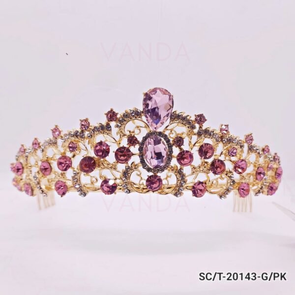 Tiara de Strass Mediana / T-143 - Imagen 2