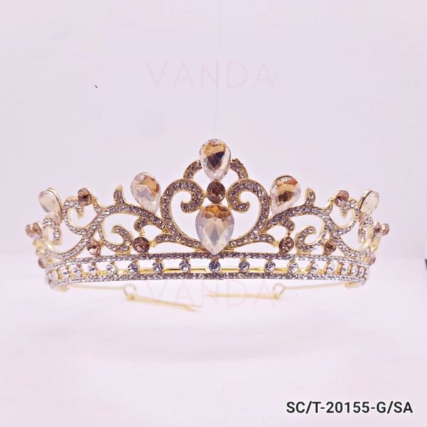 Tiara de Strass Mediana / T-155