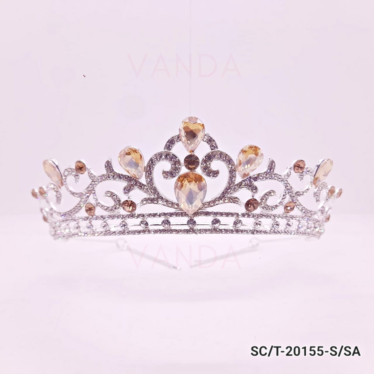 Tiara de Strass Mediana / T-155 - Imagen 2