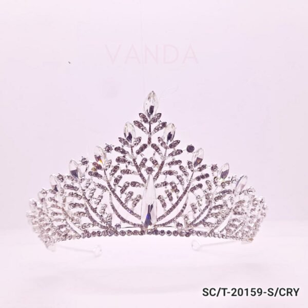 Tiara de Strass Grande / T-159 - Imagen 2
