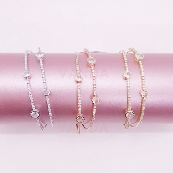 Pulsera tipo Esclava con Strass / B-20066