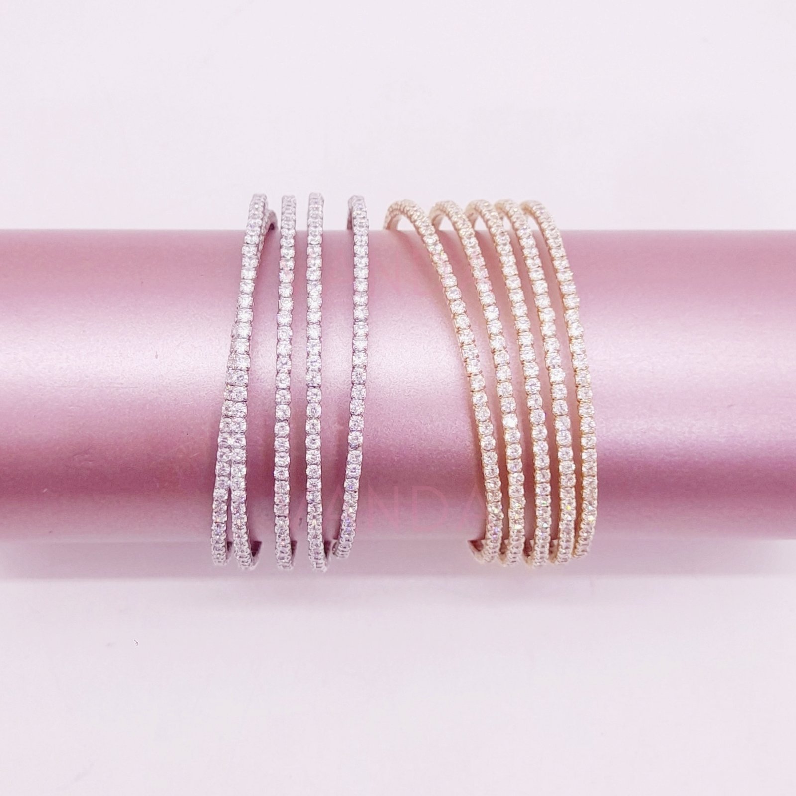 Pulsera tipo Enroscada de Strass / B-20068