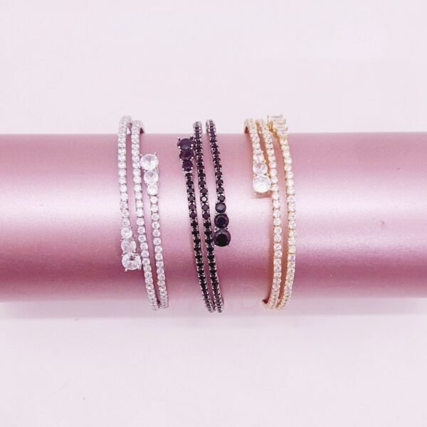 Pulsera tipo Esclava con Strass / B-20102