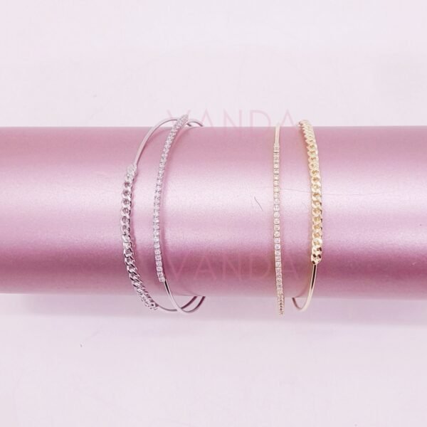 Pulsera tipo Esclava con Strass / B-20104