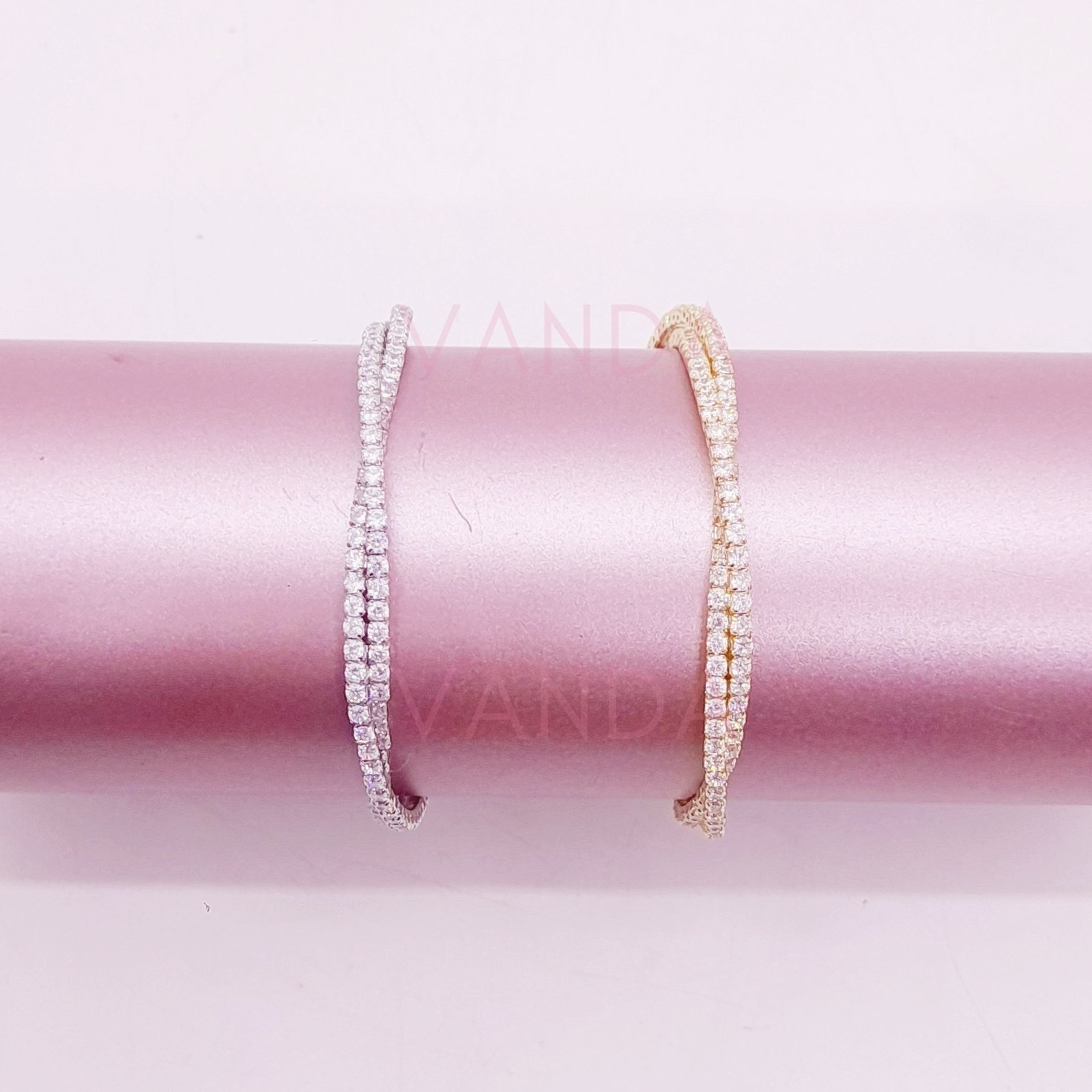 Pulsera Ajustable de Strass / B-20110