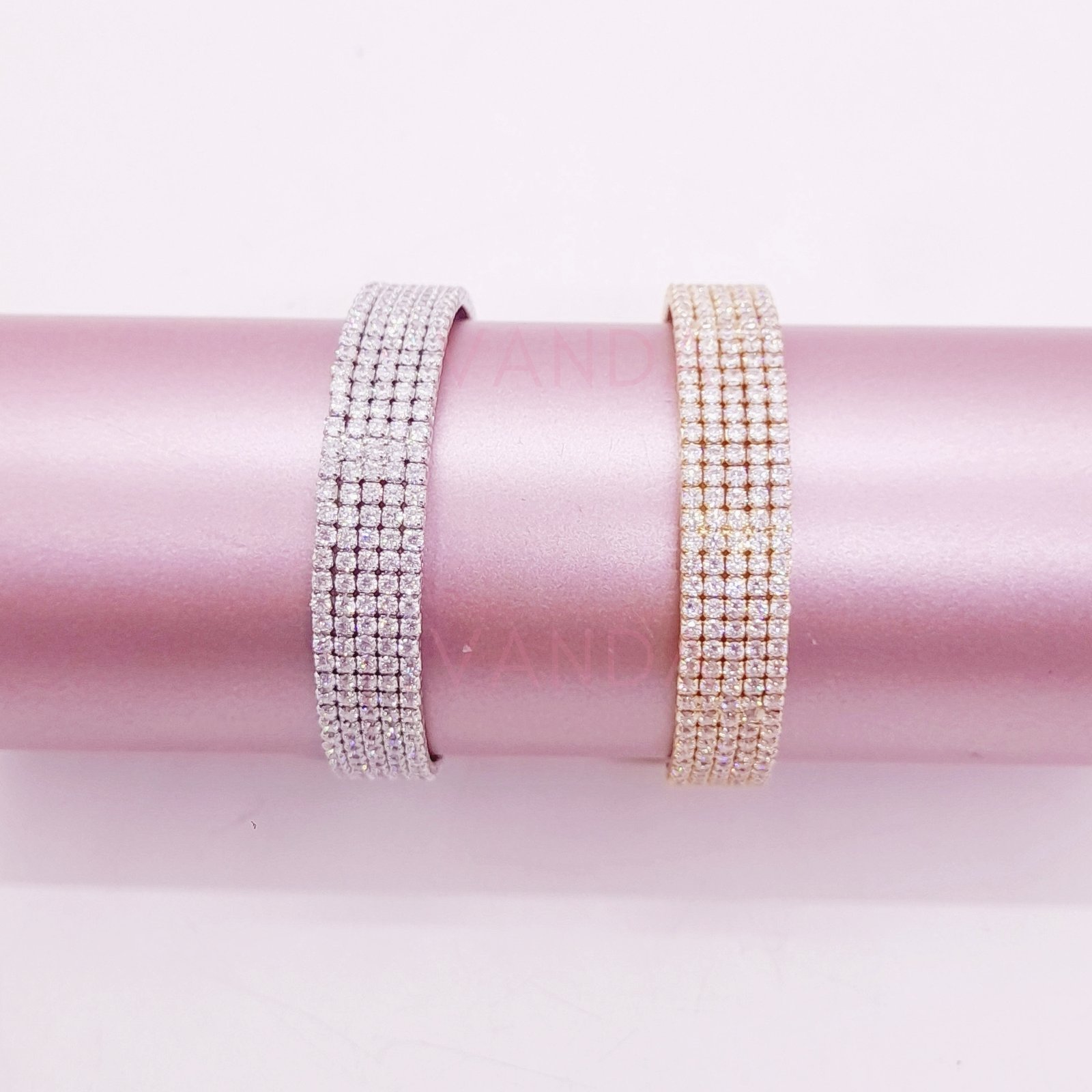 Pulsera Ajustable de Strass / B-20114