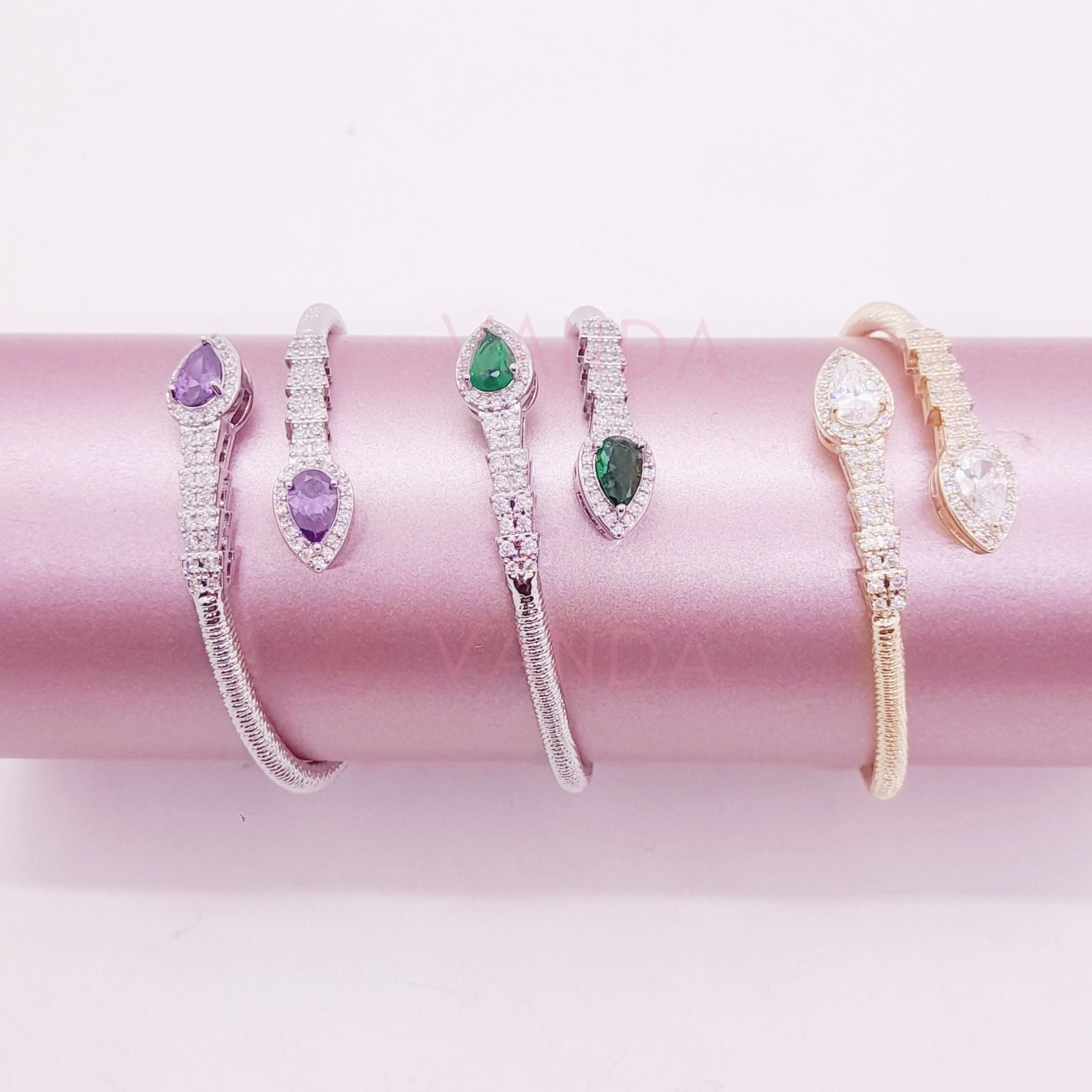 Pulsera Ajustable de Strass / B-20115