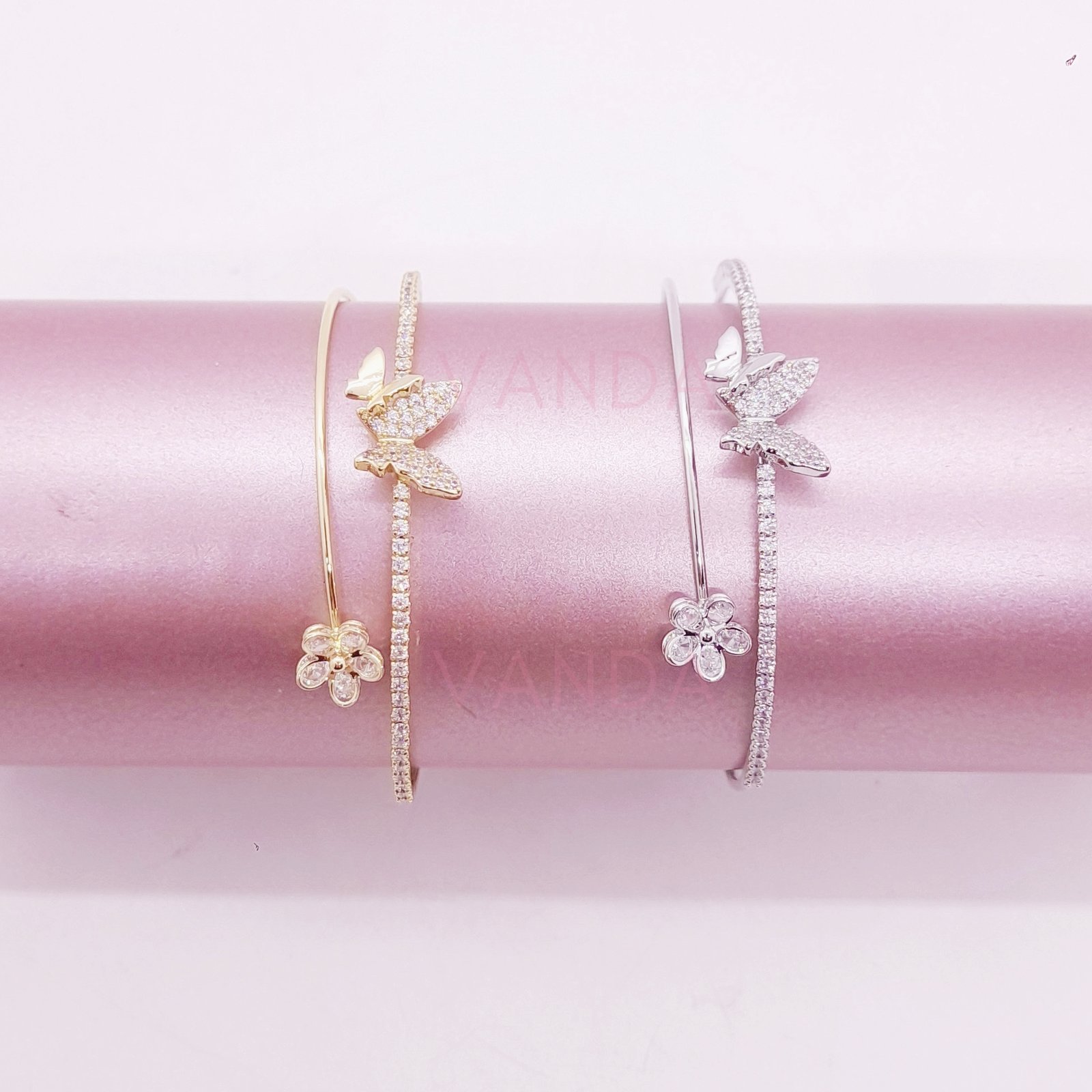 Pulsera Ajustable de Strass / B-20117