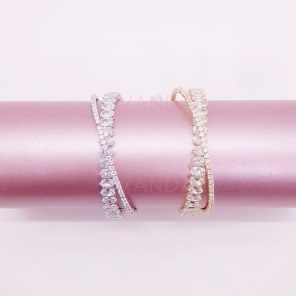 Pulsera Ajustable de Strass / B-20118