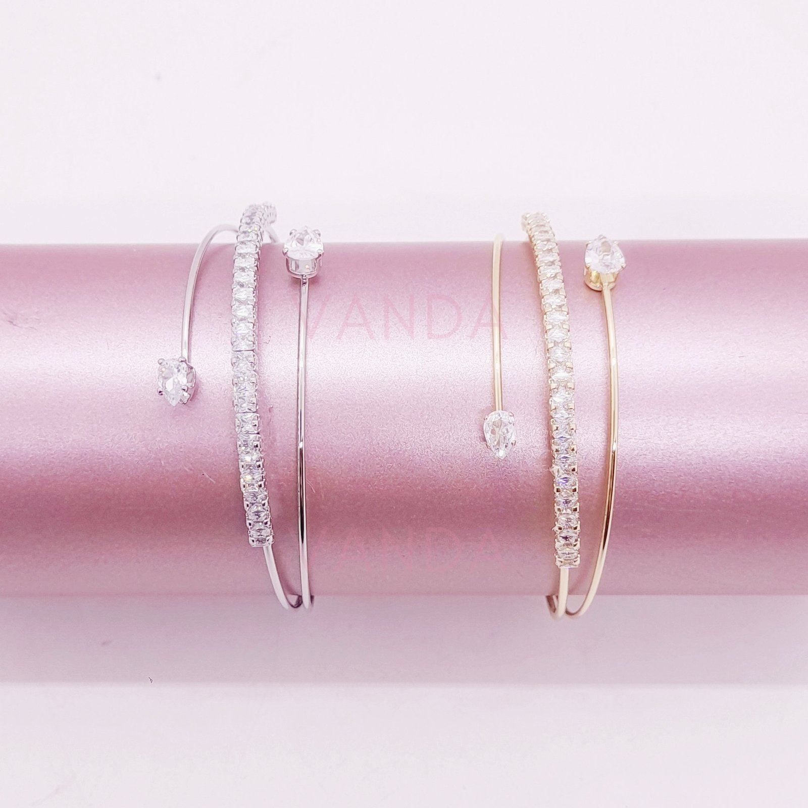 Pulsera Ajustable de Strass / B-20132