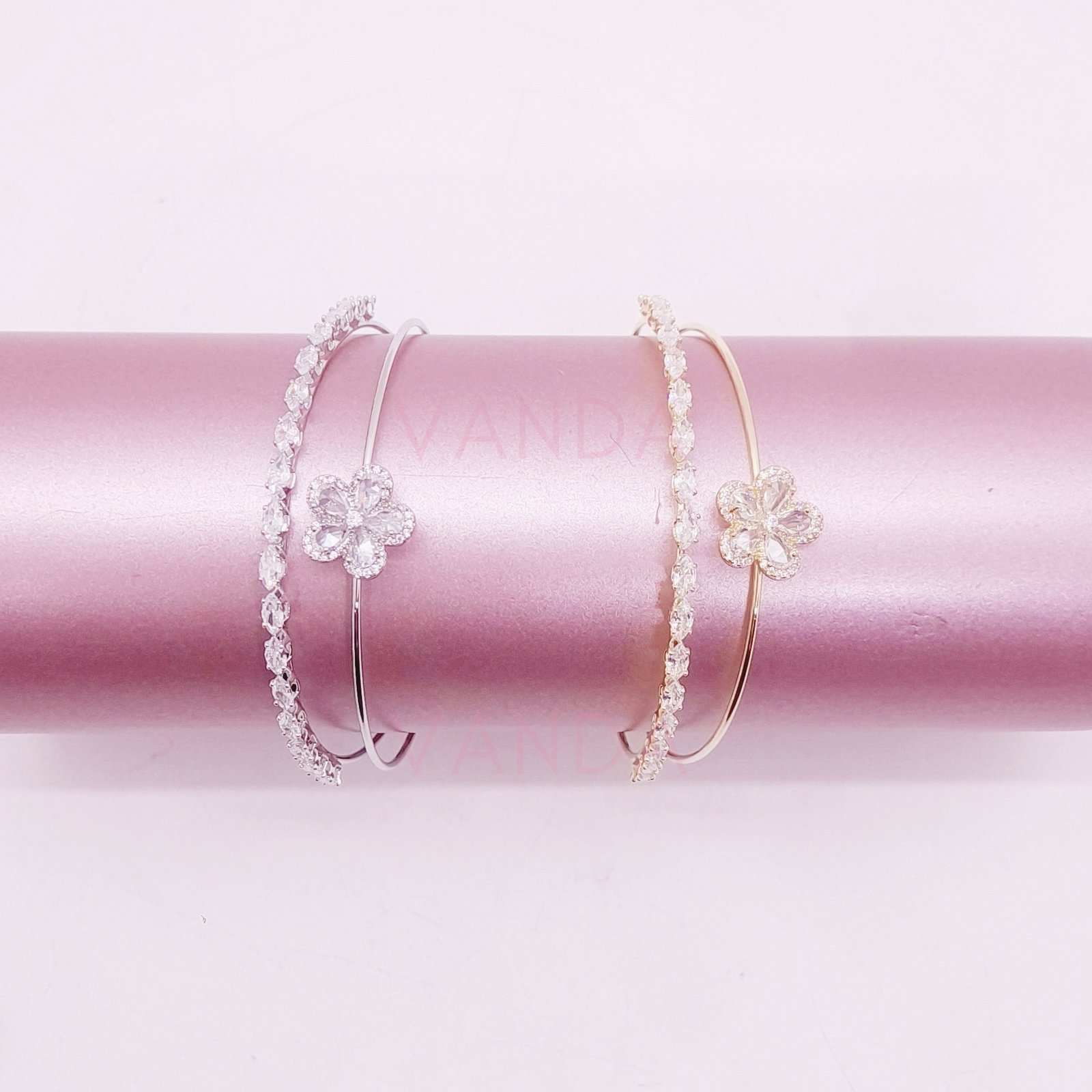 Pulsera Ajustable de Strass / B-20133