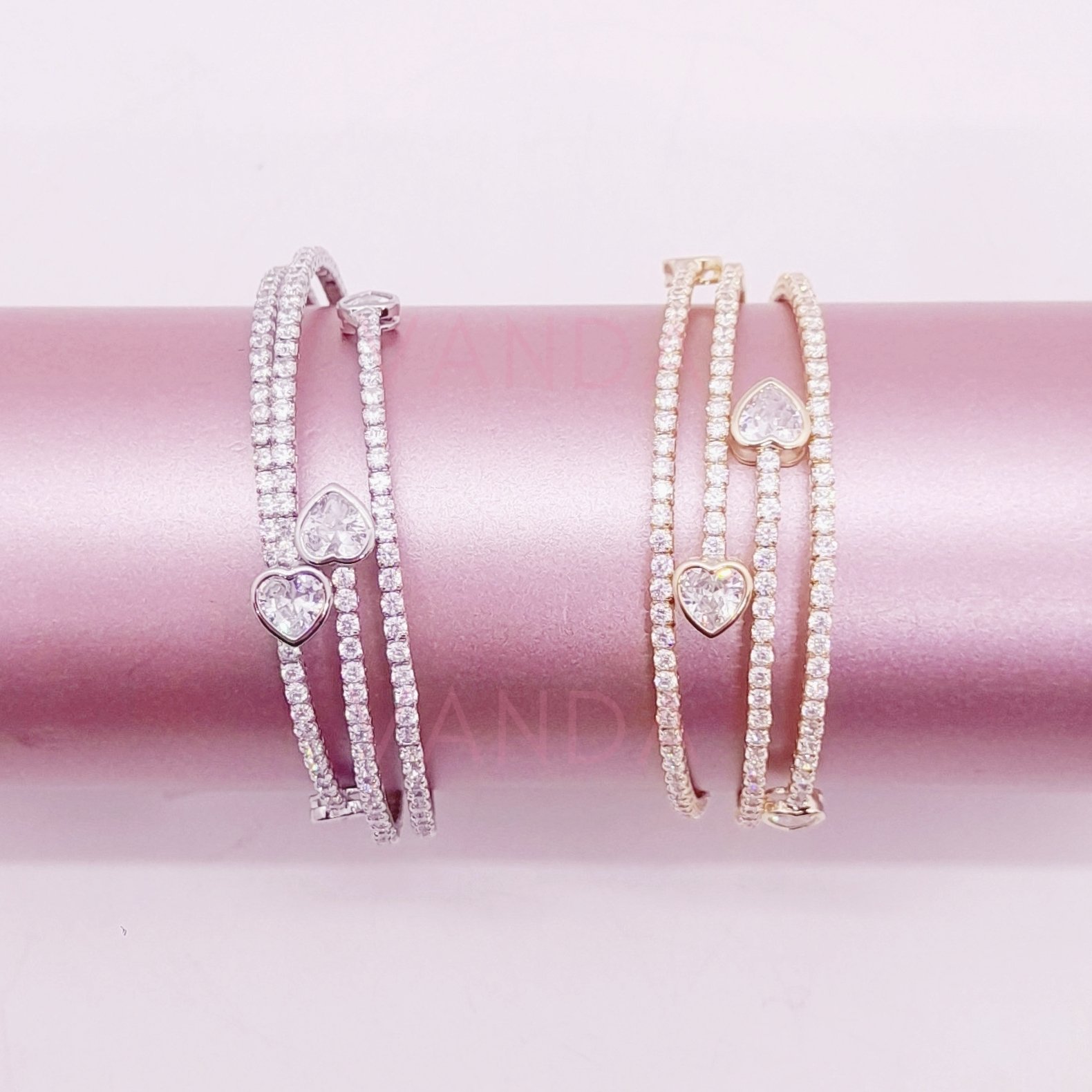 Pulsera Ajustable de Strass / B-20138