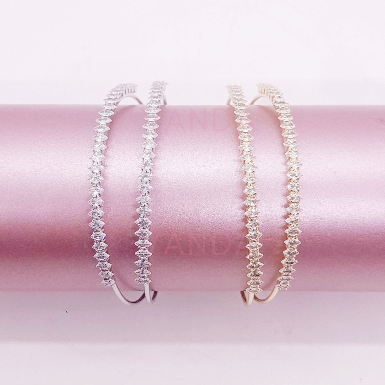 Pulsera Ajustable de Strass / B-20140