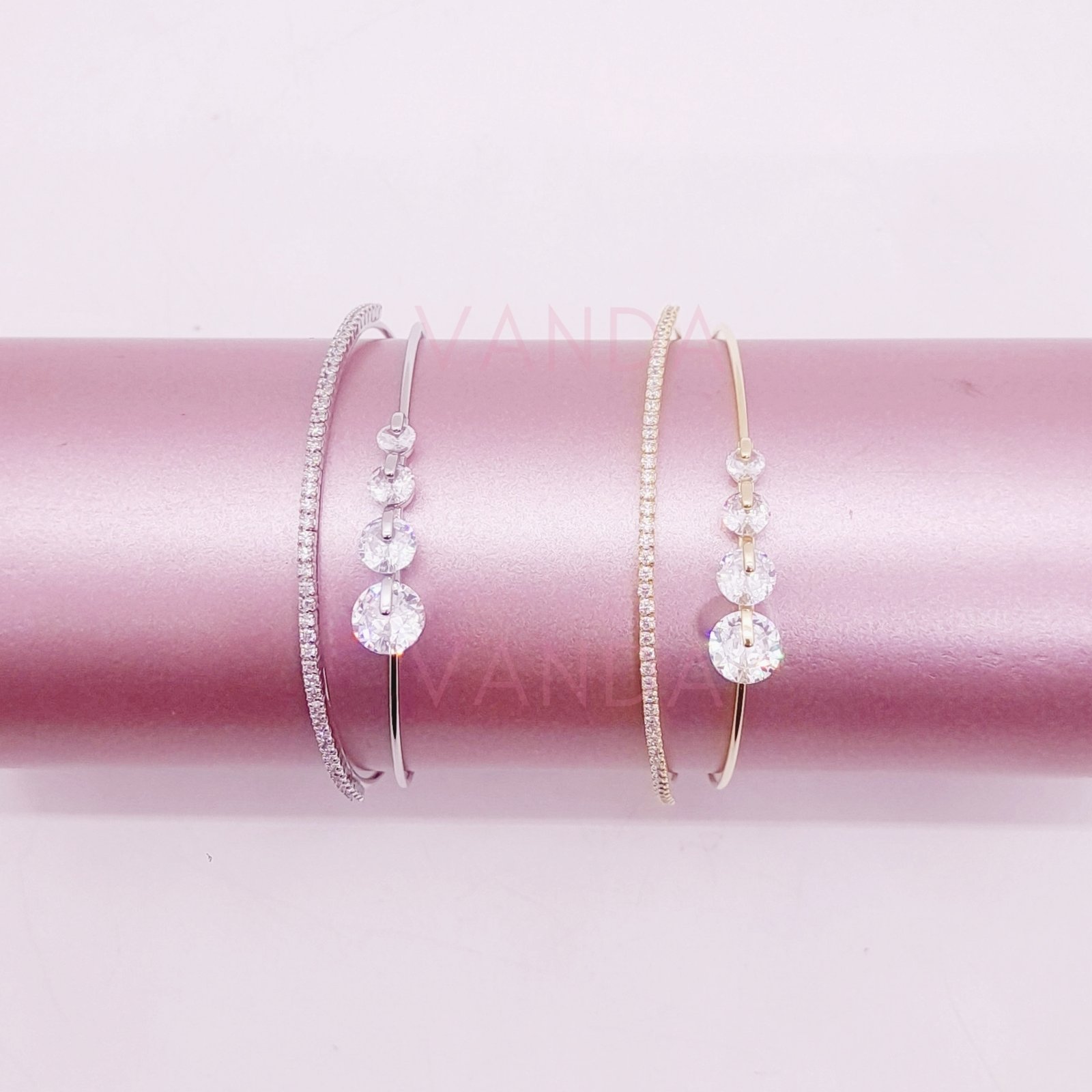 Pulsera Ajustable de Strass / B-20142