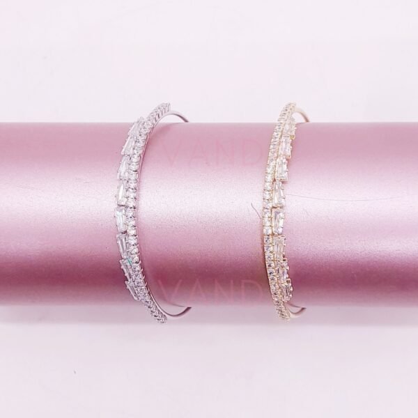 Pulsera Ajustable de Strass y Cubic / B-20148