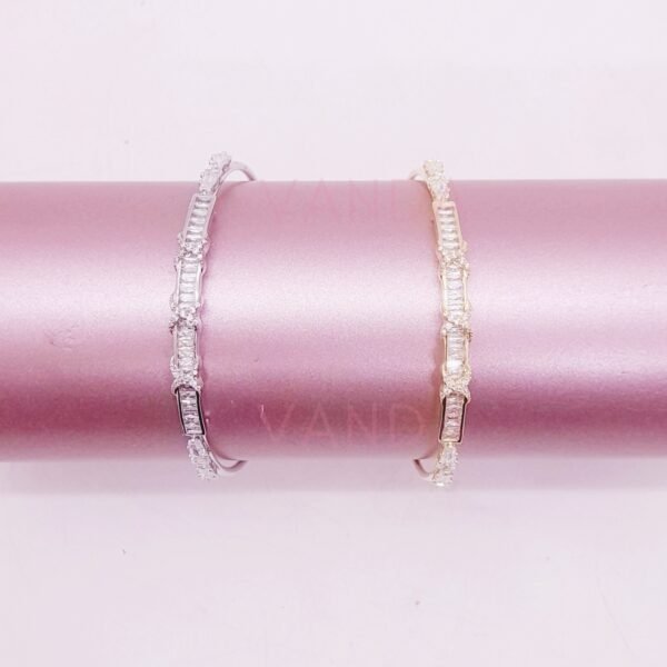 Pulsera Ajustable de Strass y Cubic / B-20150