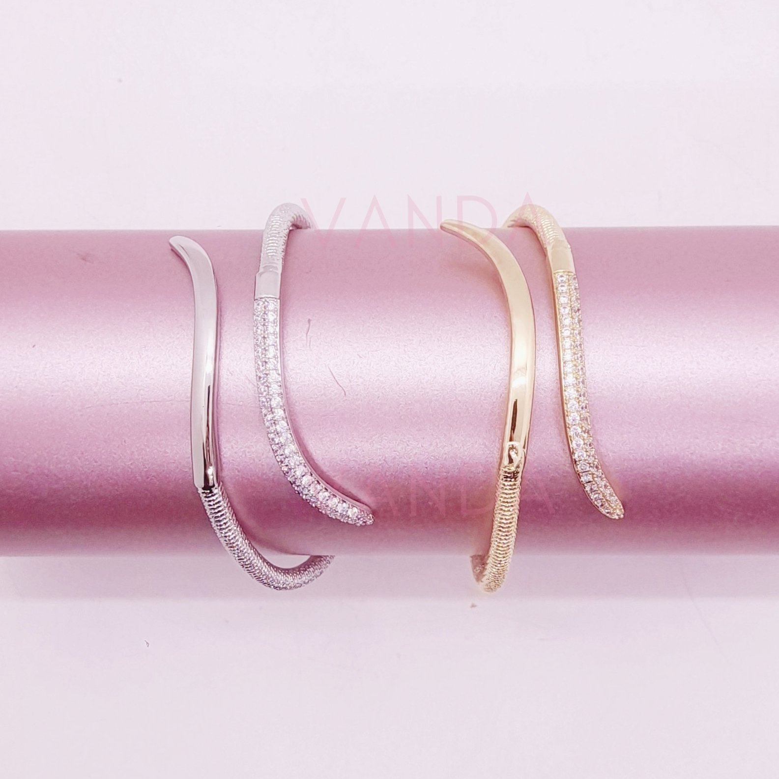 Pulsera Ajustable de Strass / B-20152