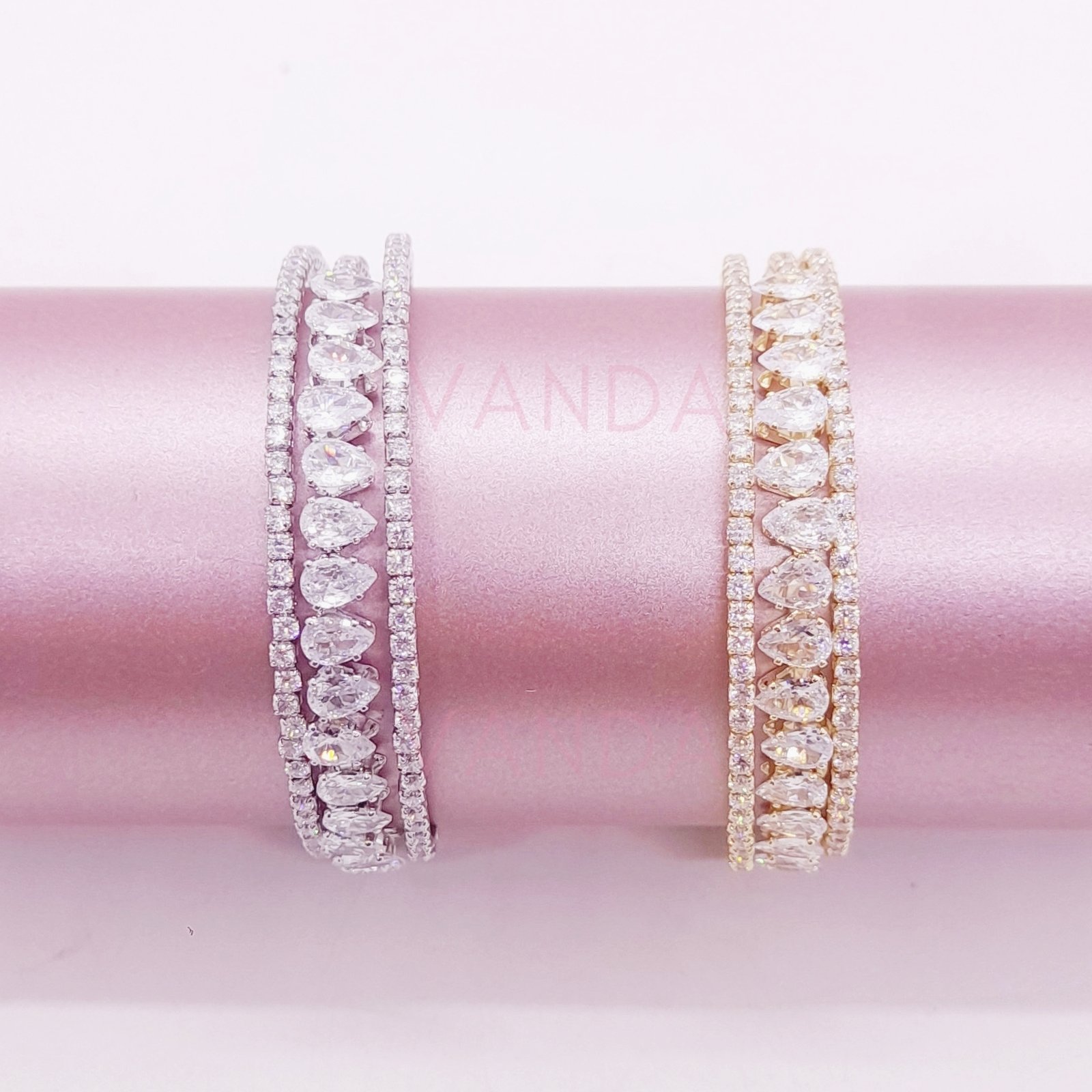Pulsera Ajustable de Strass / B-20153