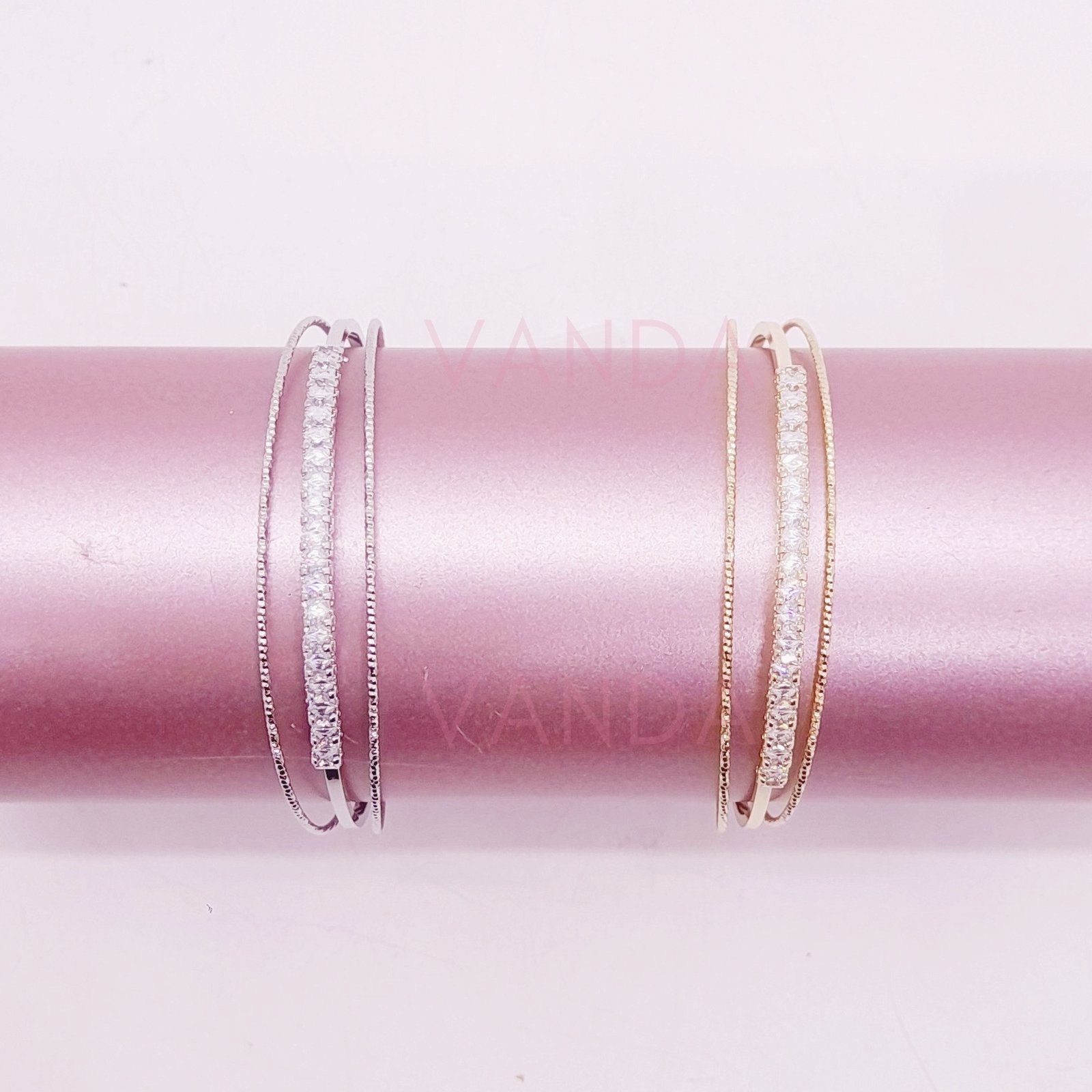 Pulsera Ajustable de Strass / B-20156