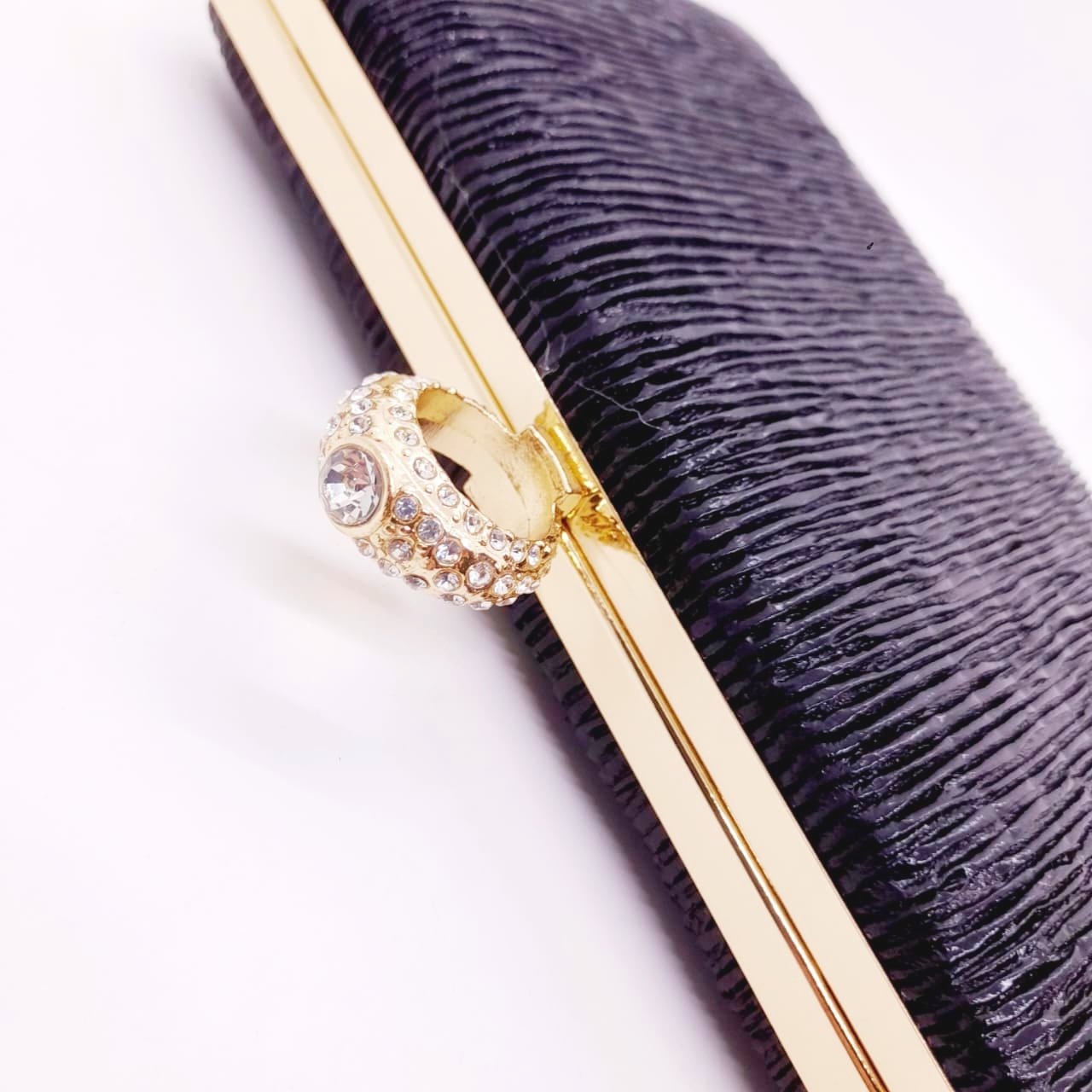 Sobre de Fiesta tipo Clutch con Anillo strass / EB-17 - Imagen 2