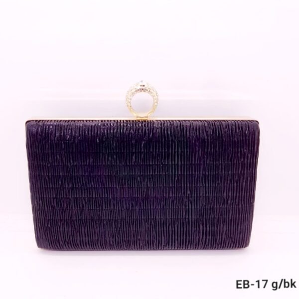 Sobre de Fiesta tipo Clutch con Anillo strass / EB-17 - Imagen 5