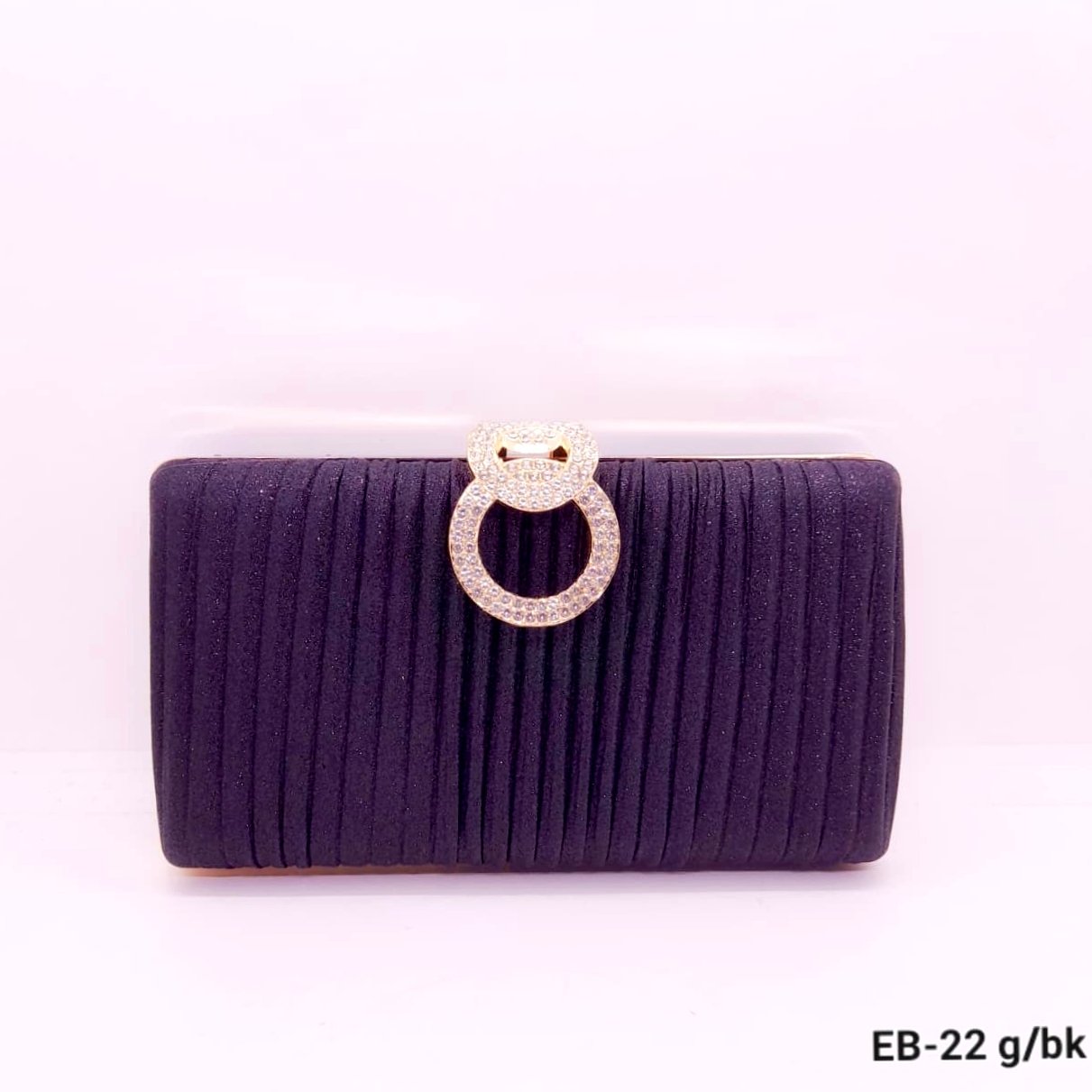Sobre de Fiesta tipo Clutch con detalles Strass / EB-22 - Imagen 3