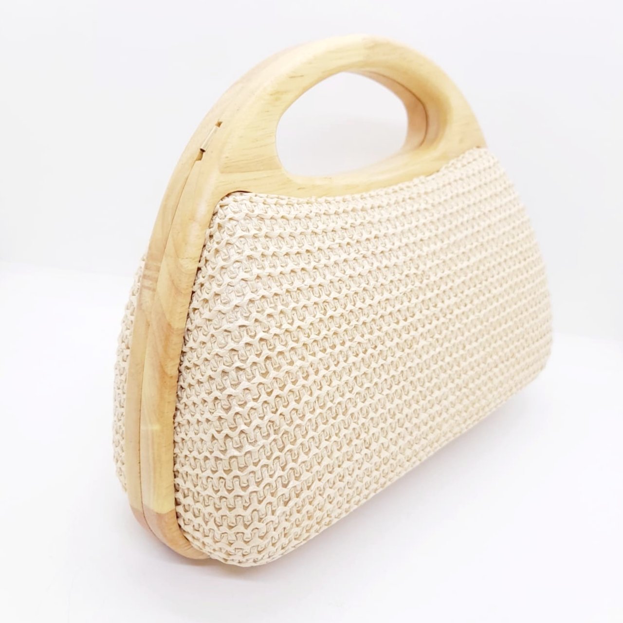 Clutch de Bambu tejido Beige / EB-33