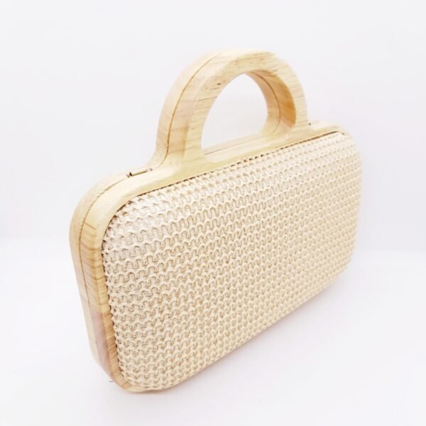 Clutch de Bambu tejido Beige / EB-34