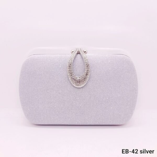 Clutch de Fiesta con Herraje de Strass / EB-42 - Imagen 4